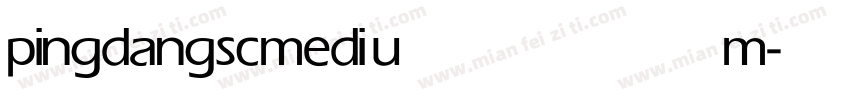 pingdangsc medium字体转换